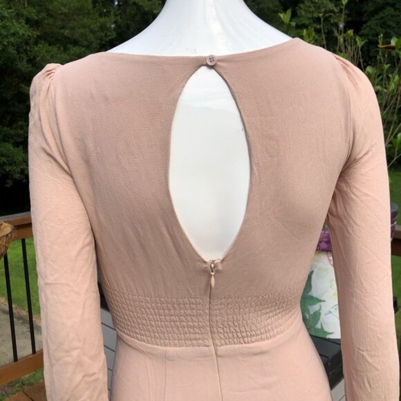 Reformation Wilder Minidress in Champagne/Nude, Size 2P - Picture 5 of 9